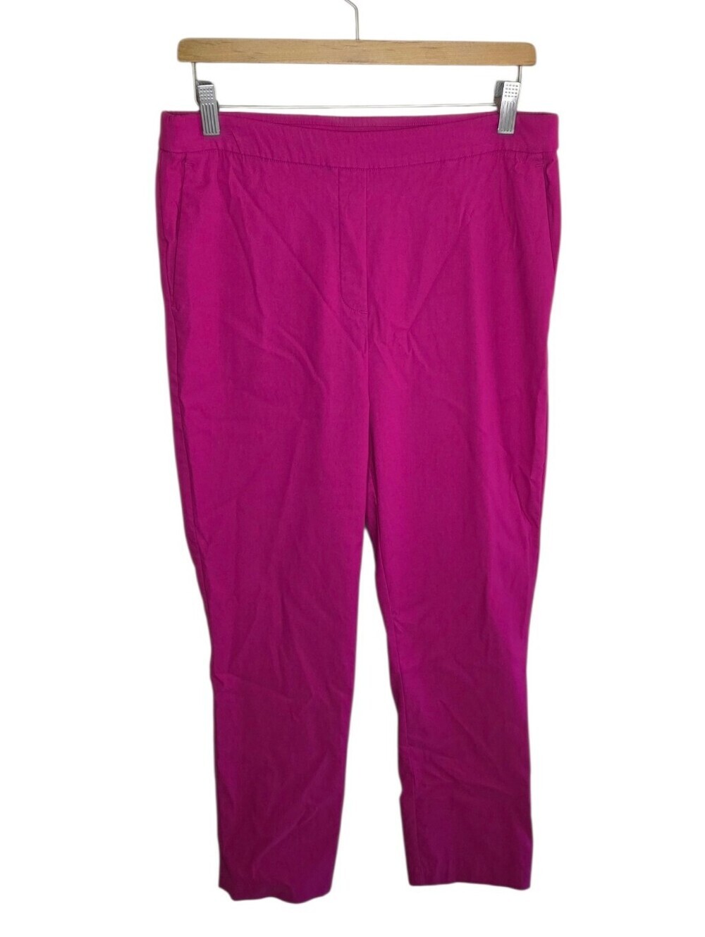 Carolina Belle Pink Pull On Waist Cropped Pants Women's Size 10